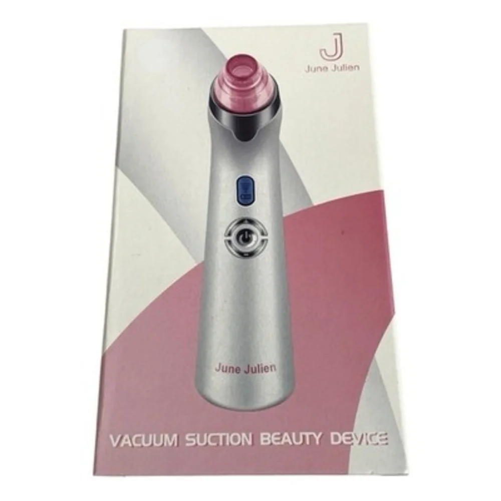 June Julien Vacuum Suction Beauty Device Facial Pore Cleaner 3 Heads USB EXC
